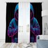 Social Gamer- Printed Curtains - Living Room, Study Private Curtains Curtains, Curtains for Living Room, Curtains Bedroom,