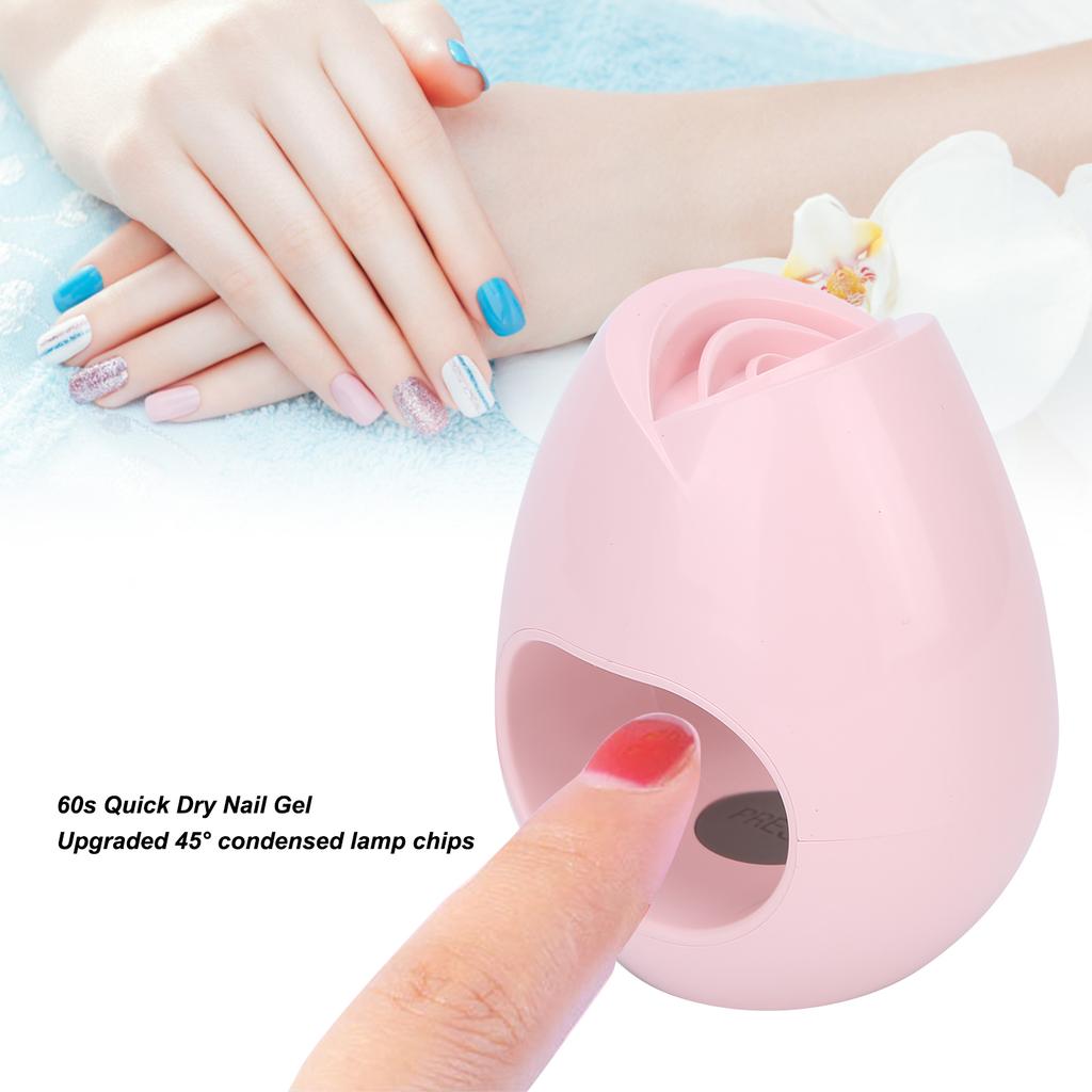 Nail Dryer Lamp USB Portable Single Finger UV Gel Nail Curing Lamp Manicure Tools