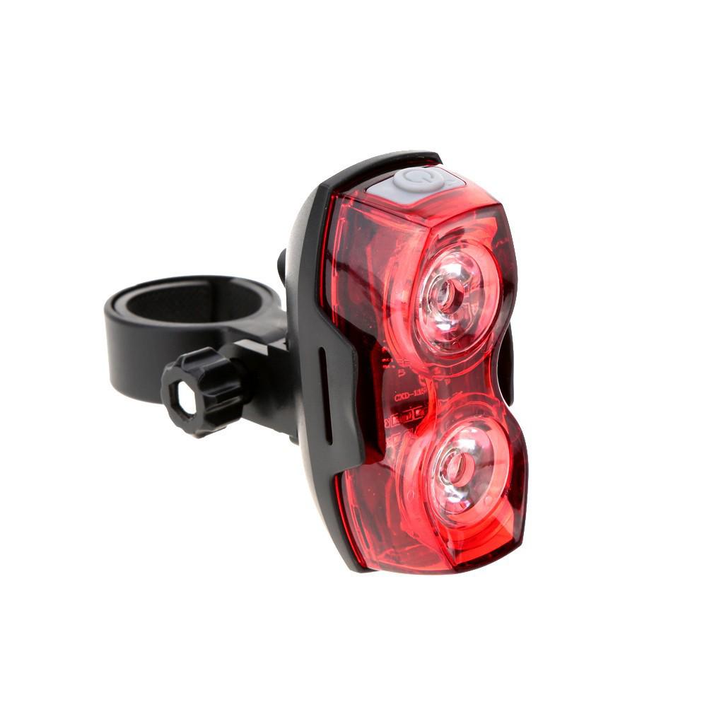 Red Bicycle Tail Light - Warning Light Accessory for Mountain & Electric Bikes (Horizontal & Vertical Options)