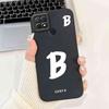 For Oppo A15 CPH2185 Case New Black Letters A-Z Soft Silicone Shockproof Cover For Oppo A 15S A15s 6.52" CPH2179 Phone Shell