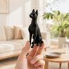 Yousheng 3D Printed Sitting Dog Figurine, Modern Minimalist Dog Statue, Animal Sculpture Decoration for Home Office Desk, Gift for