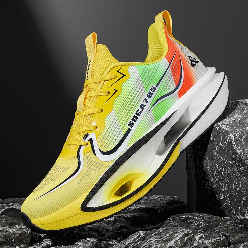 Men'S Sports Shoes Carbon Plate Running Shoes Male Marathon Sneakers Racing Shock-Absorbing Athletics Training Shoes For Women