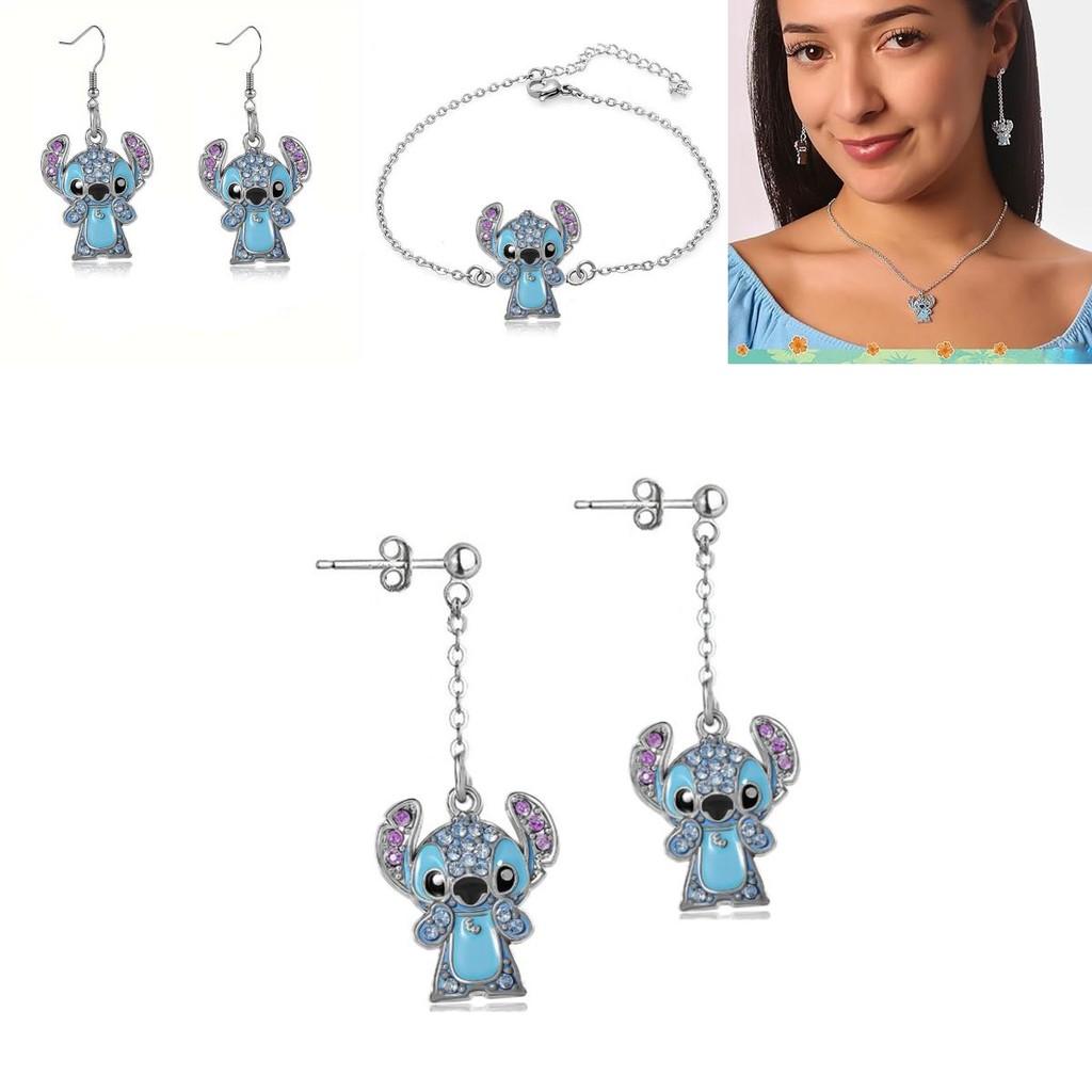 Lilo Stitch Fashion Jewelry Alloy Chain With Rhinestones For Casual Gift