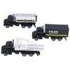 3pcs 1:50 Truck Model Toy Set Pull Back Recovery Tanker Truck Model Set for ChildrenPull Back