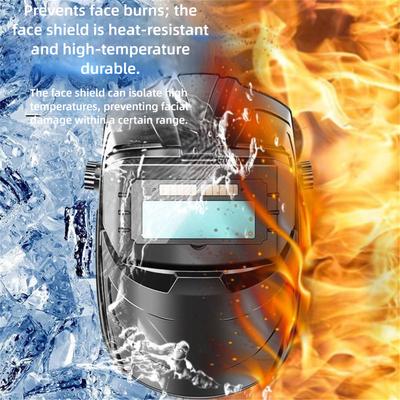 Automatic Variable Light Adjustment Auto Darkening Welding Facemask True Color Durable Welding Helmet High-Temperature Resistant