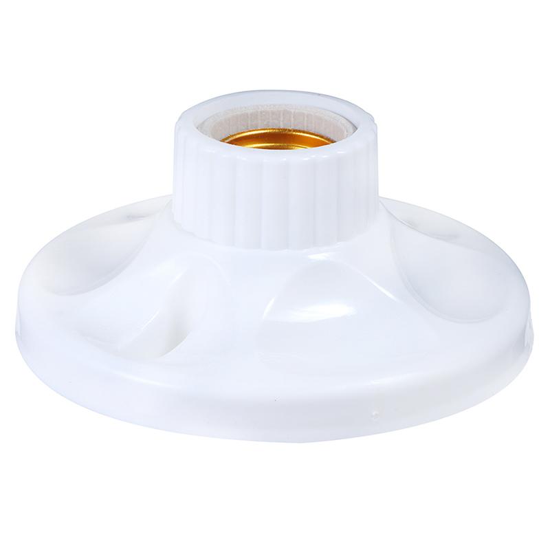 E27 Led Light Bulb Holder Round Socket Base Hanging Lamp Socket Base 6A220V-250V