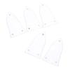 5Pcs White Guitar Truss Rod Cover Set 3 Hole Plastic Electric Guitar Bass Truss Rod Cover Plate Kit