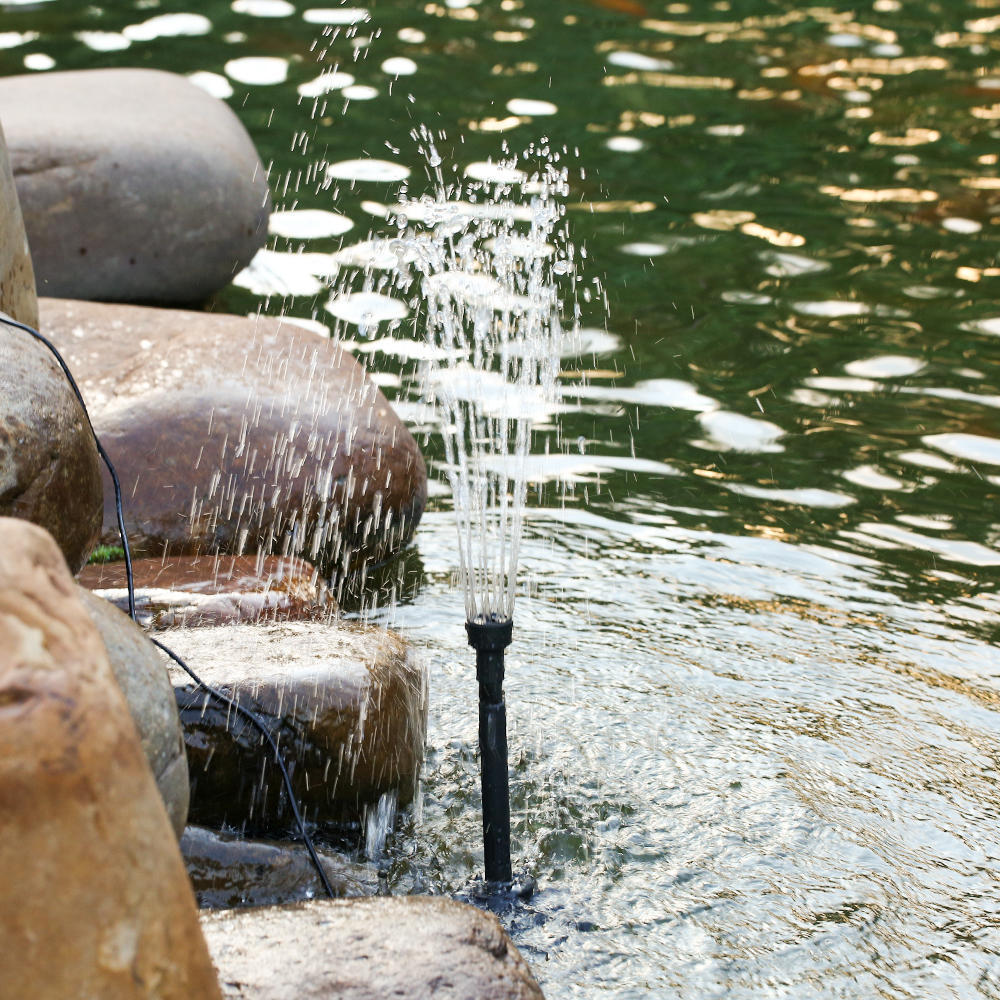 Bomba de água submersível de 10 W com luz LED para aquário tanque de peixes lagoa jardim fonte de banho de pássaros