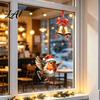 Redbreast Wall Stickers Christmas Window Static Sticker Decorative Reusable Decal PVC Festive Waterproof Mural Decor Holiday Cling for Home