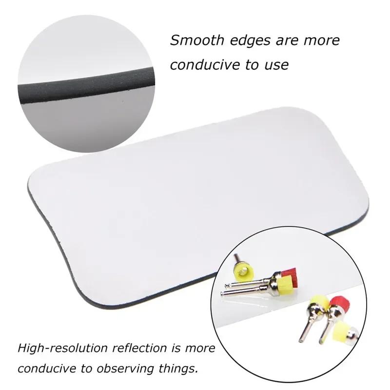 1Pc Dental Rhodium Occlusal 2-Side Reflector Intraoral Photographic Glass Mirror