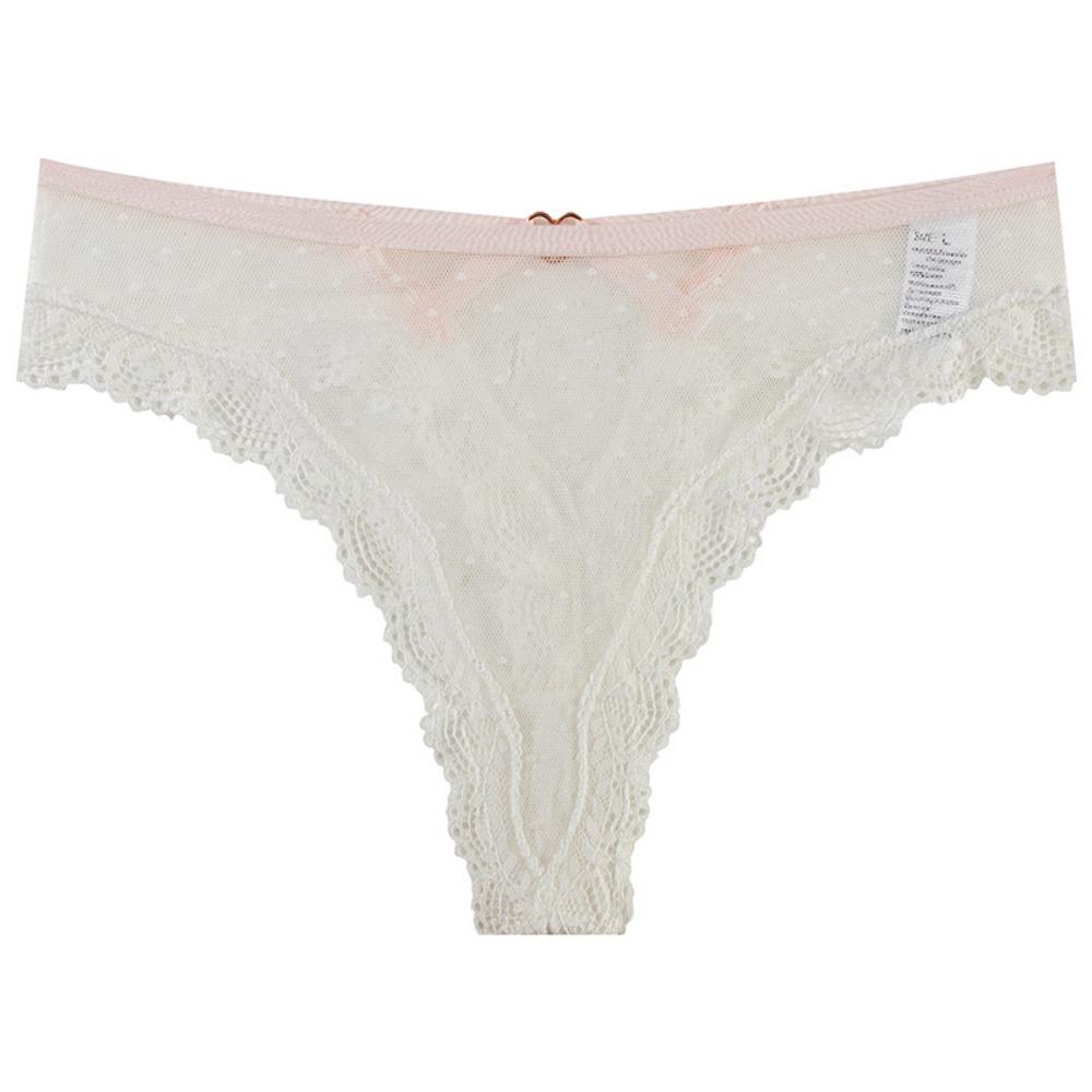 European and American Lace Underwear Hollow Sexy Pure Wind Underwear Cross-border Underwear Foreign Trade Briefs Lace Solid Color Underwear