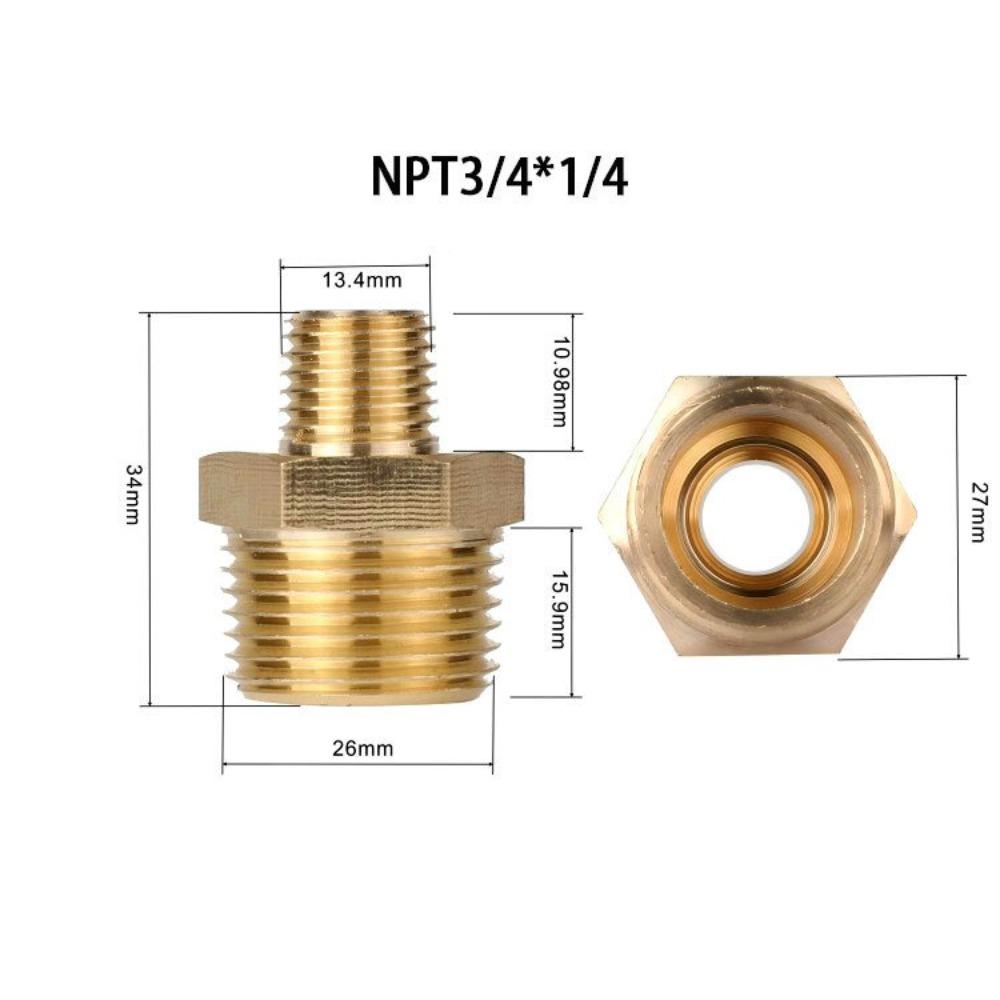 Male Thread Brass Nipples Hex Design NPT Male Nipples Fittings Hex Nipple Connectors