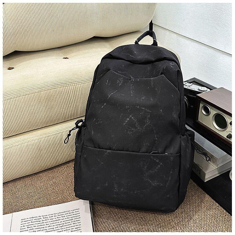 Schoolbag niche solid color simple Korean atmosphere versatile backpack college student leisure travel lightweight large capacity backpack