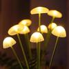 Solar Garden Lights Dual Mode Led Solar Mushroom Lights Waterproof Decor Yard Patio Pathway Jellyfish for Garden Ambiance