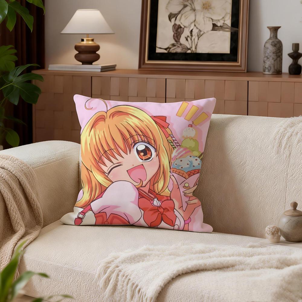 Mermaid Melody Pichi Pichi Pitch Cushion Cover Cushion Cover Set 4Pcs 50x50 45x45 40x40 Pillowcase Decorative Sofa Home Decor