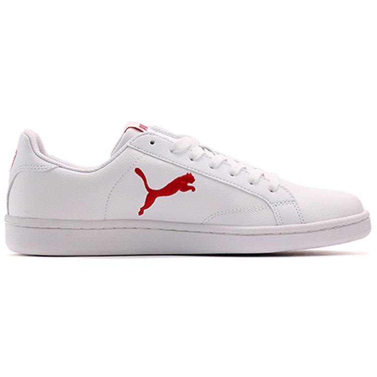 PUMA Smash Cat L White/Red 362945-01