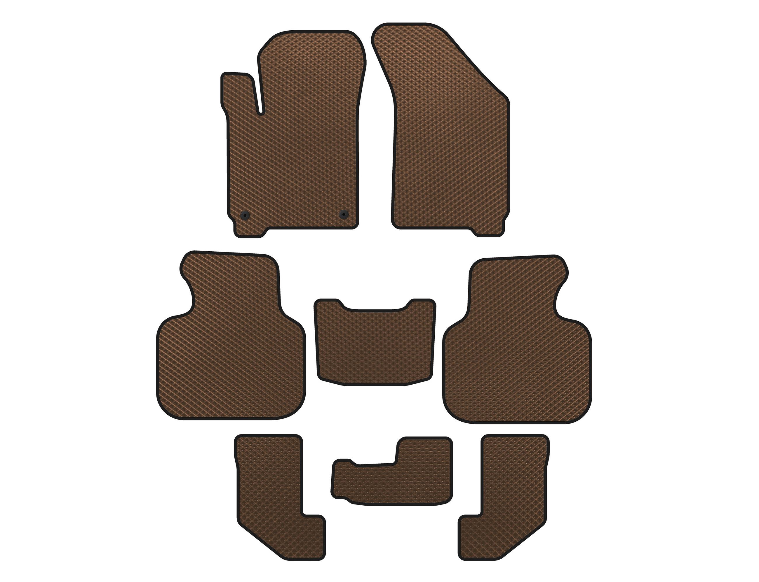 

EVA mats (2008-2011, 3 rows, Brown) for Dodge Journey 2008-