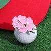 Golf Ball Marker Hat Clip Magnetic Removable Golf Ball Position Marker Romantic Cherry Blossom Pattern One Putt Golf Accessories