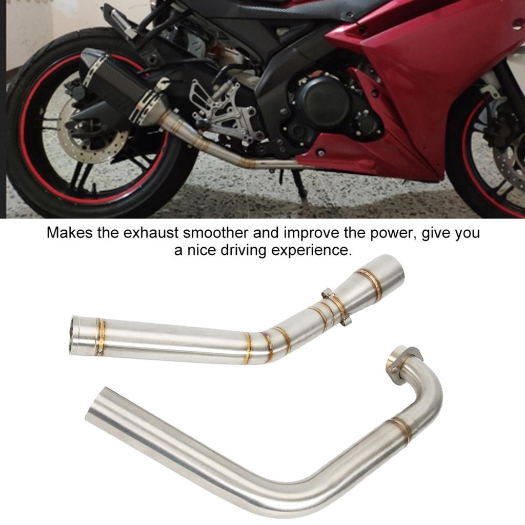 Motorcycle Modification Exhaust Middle Link Pipe Fit for YZF R15 MT?15 2008?2017