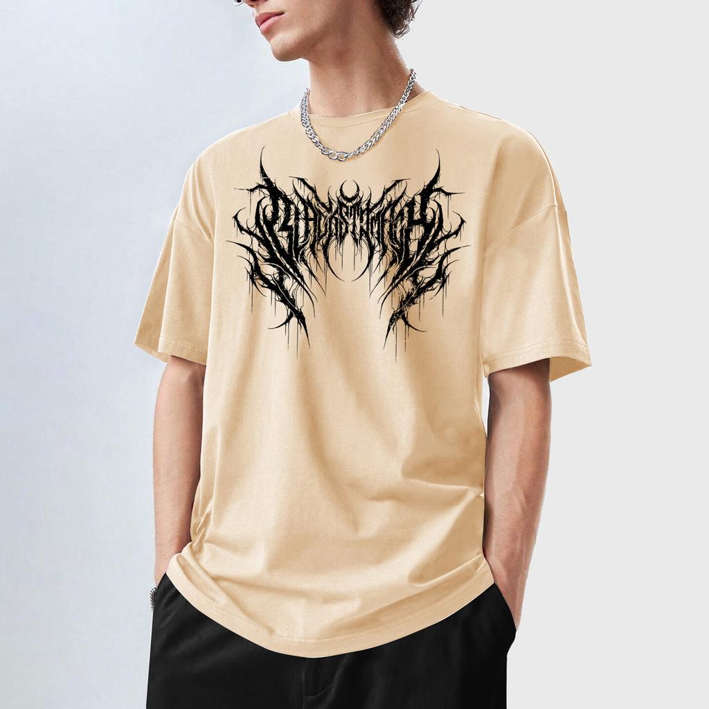 Trendy, Loose-fitting Men's Casual T-shirts Soft and Comfortable Crew-neck T-shirts Printed, Drapey, and Breathable Athletic T-shirts