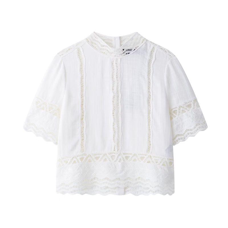 

Kaslead Новая женская одежда Западный стиль Мода Вязаные детали Рубашки Юбка 2731043 2731044 Top L