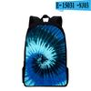 Classic Popular Funny Tie Dye Notebook Backpacks Pupil School Bags 3D Print Oxford Waterproof Boys/Girls Laptop Backpacks