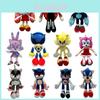 Peluche Sonic Carino e Morbido Giocattolo Ideale per il Relax e Come Regalo 30cm