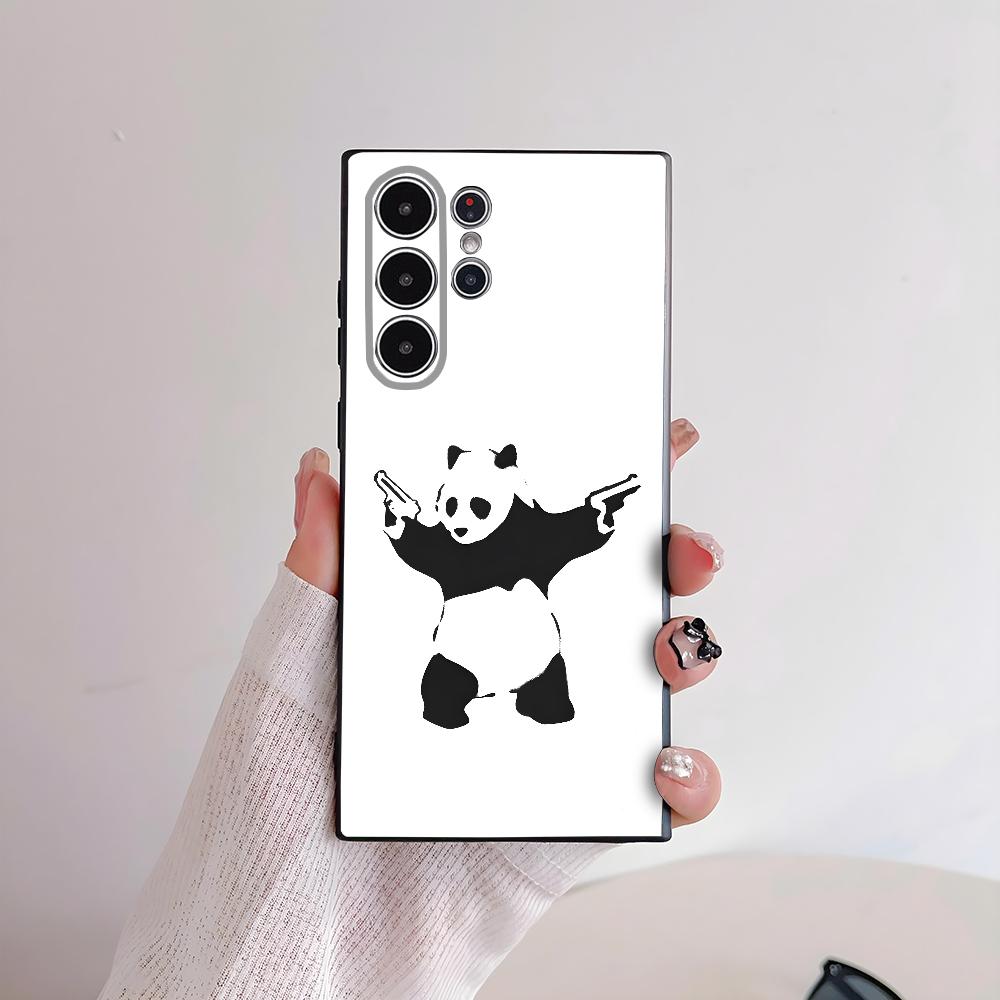 Graffiti Artist B-Banksy Phone Case for Samsung S series s21 s22 s23 s24 s25 FE Plus Ultra TPU Soft to Skin-friendly case samsung S22 Ultra