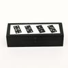 Black Resin Mdf Domino Box | Mdf Storage Case