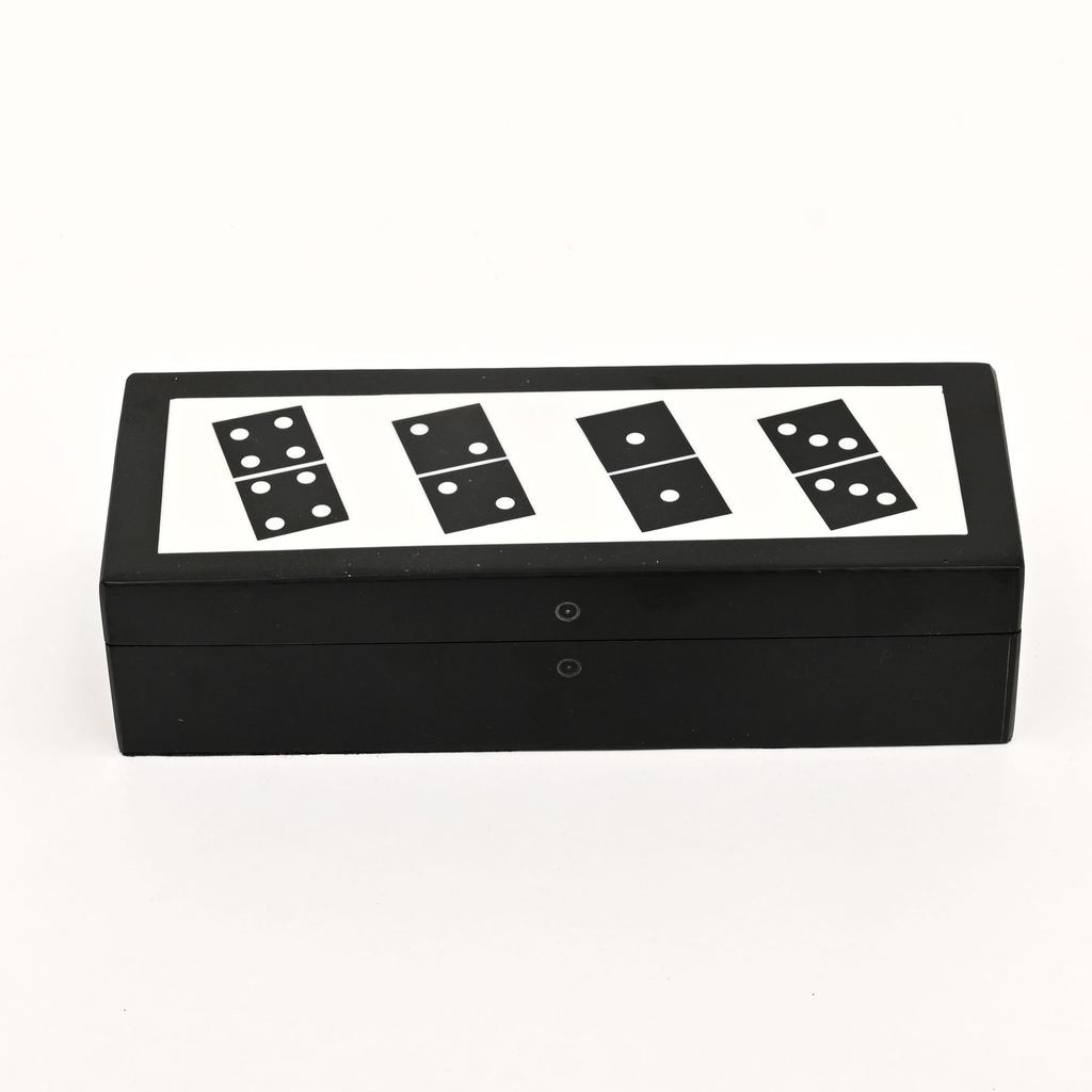 Black Resin Mdf Domino Box | Mdf Storage Case
