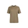 Emblem Series 20th Anniversary Charlie Mike Solid Color Crew Neck Straight Cut Short Sleeve T-Shirt Men Tops Brown X000007177