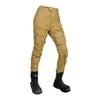 Womens Motorcycle Riding Pants Vintage Style Cargo Trousers With Protective Padding Khaki Cotton Blend Use