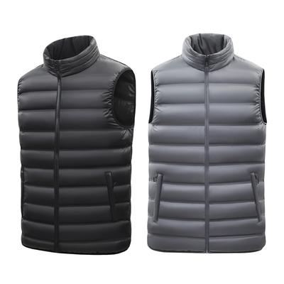 The Cotton Vest Can Accommodate a Light Stand-up Collar Jacket, Two-color Loose Vest Inside and Out.