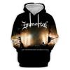Schwarz Metall Rock Unsterblich 3D Druck Hoodies Herren Damen Mode Lässige Sweatshirts Übergroßer Hoodie Pullover Trainingsanzug Kleidung
