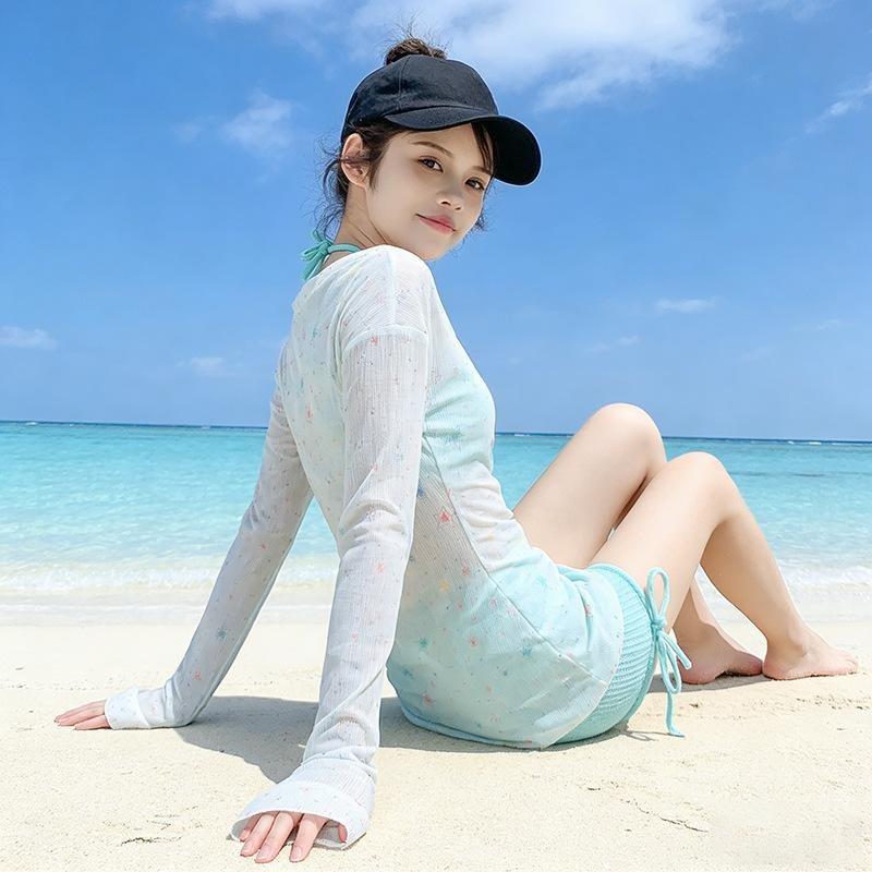 Women's Three-piece Swimwear Set A Sophisticated Modest Cut That Looks Stunning In Photos—perfect for Hot Spring Holidays