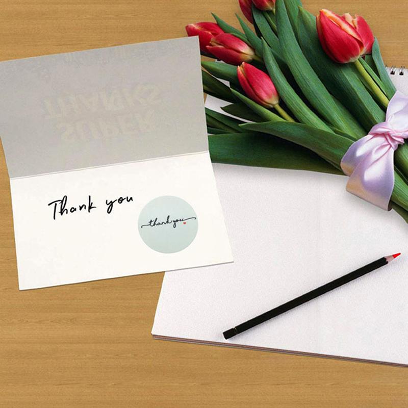 500Pcs Thank You Stickers Seal Label Handmade Baking Packaging Bags Decoration
