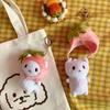 Bag Women Doll Pendant Girls Kids Cat Snapper Keyrings Cat Plush Keychain Key Chains Bag Pendant