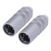 2Pcs 4 Pin XLR Male to 4.4mm Balanced Female Adapter XLR Male to 4.4mm Female Adapter for Microphones Mixers Active