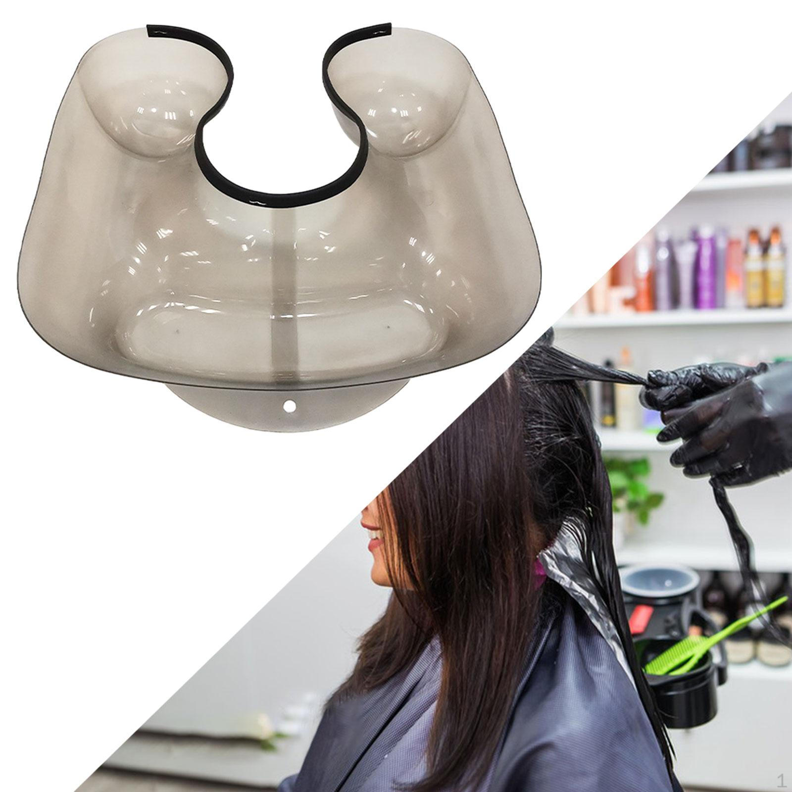 

Парикмахерский поднос для шеи, контейнер для отдыха, многофункциональный держатель для химической завивки для принадлежностей «сделай сам» чёрный