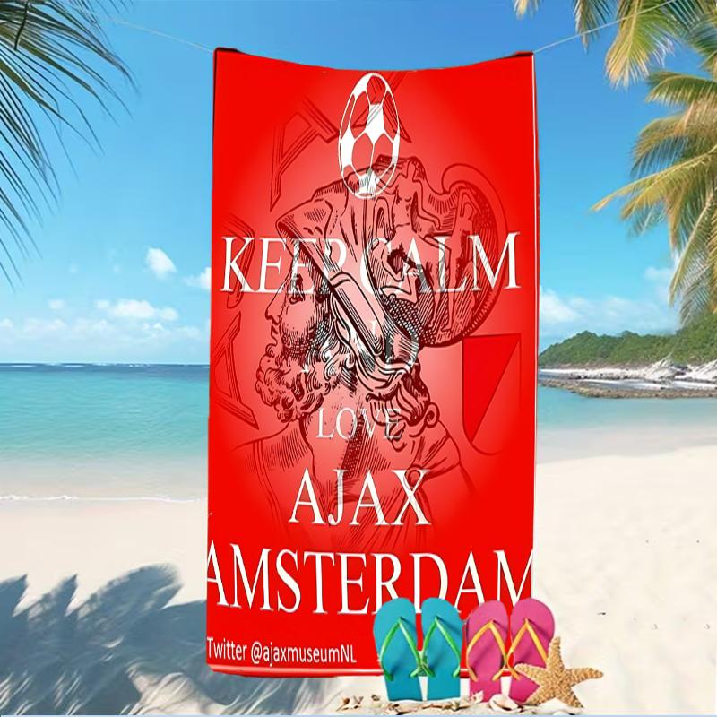 Beach Towel with AFC Ajax Pattern - soft,absorbent,machine washable Lightweight&Modern,swimming,Travel Essentials
