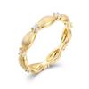 Medieval classic brushed ring women's new Italian craftsmanship retro niche design high-end rice ring