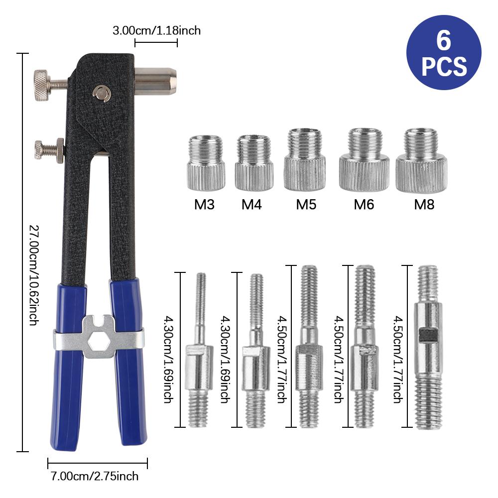 Hand Tools Kit Bolt Nut Remover 160Pcs/Set Bolt Nut Removal Socket Tool Car Tool Repair Kit M3/M4/M5/M6/M8 Manual Nut Pulling Gun Set