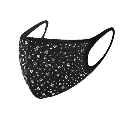 Mască din Plasă cu Strassuri Acoperire Față Măști cu Paiete Elastică Mascaradă Stretch Accesorii Îmbogățite Petrecere Crăciun Spectacol
