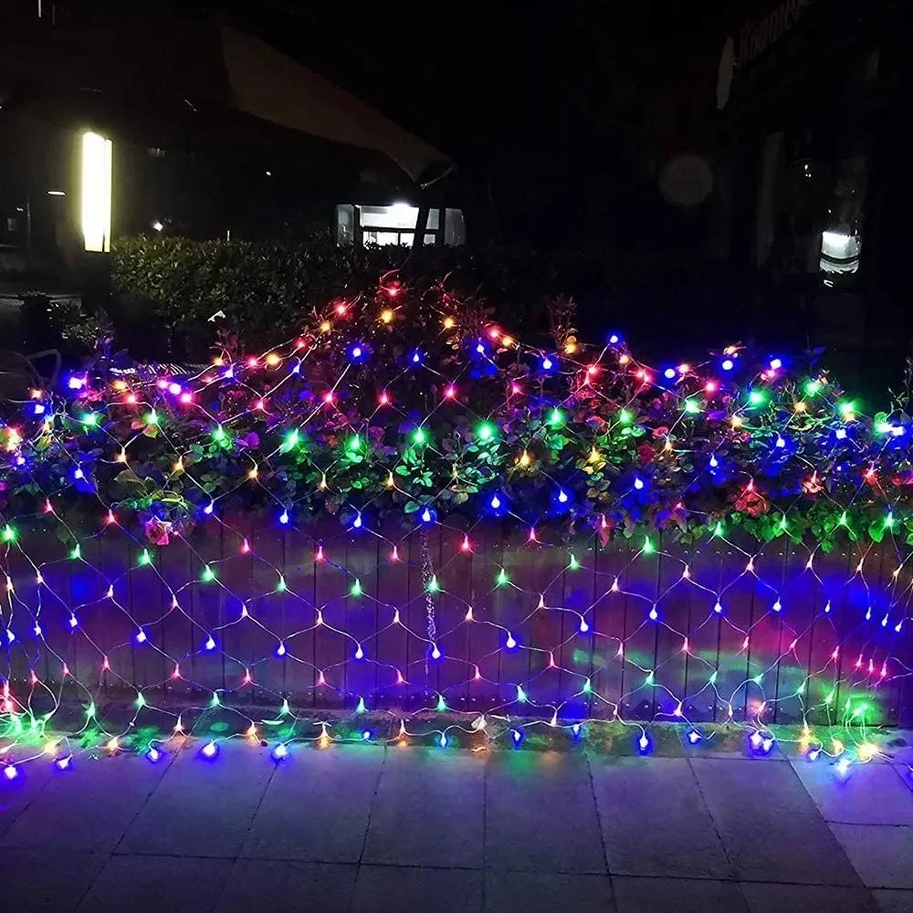 1.5Mx1.5M /2Mx2M /3Mx2M Courtyard Fishing Net Light Lawn LED Light Christmas Garden Outdoor  Waterproof Decorative Net Light