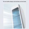 Standing Leafless Tower Fan with Remote Control Wall-mounted Bladeless Air Conditioner Fan for Office Home Use