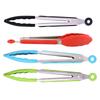 Silicone Food Tong Stainless Steel Kitchen Tongs Silicone Non-slip Cooking Clip Clamp BBQ Salad Tools Grill Kitchen Accessories