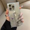 Clear Square Back Tube Case Protection For iPhone 14 Pro Max 12 16 ProMax 11 15 Plus 13 Anti-Oxygen,Girl's Profile Pattern Casing