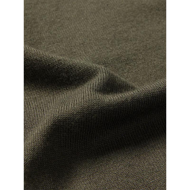 YOUNGOR Men's Seamless Wool Blend Crew Neck Sweater