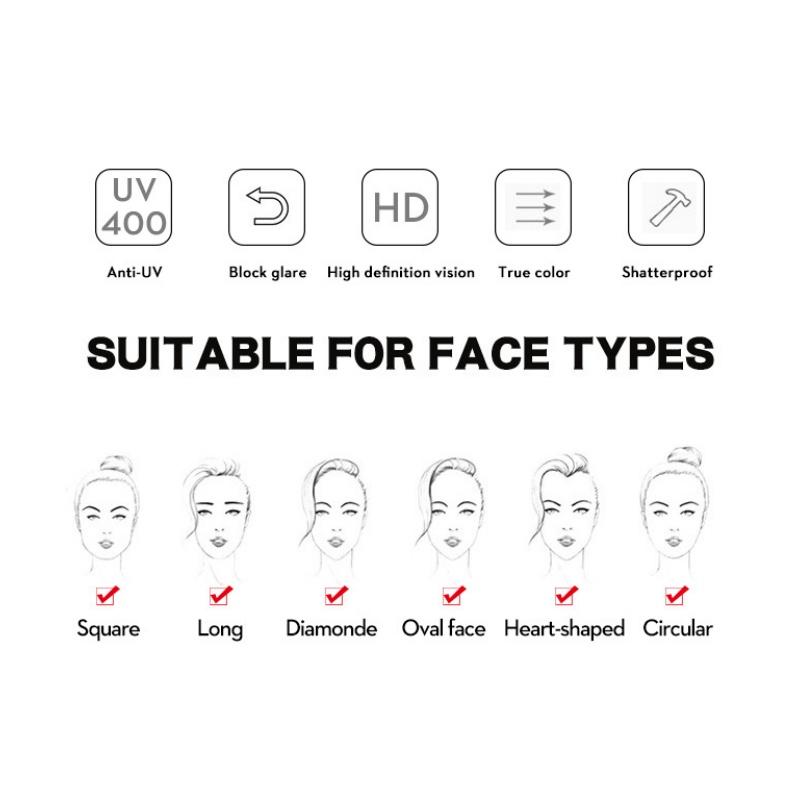 Ladies sunglasses, fashionable butterfly half-frame sunglasses