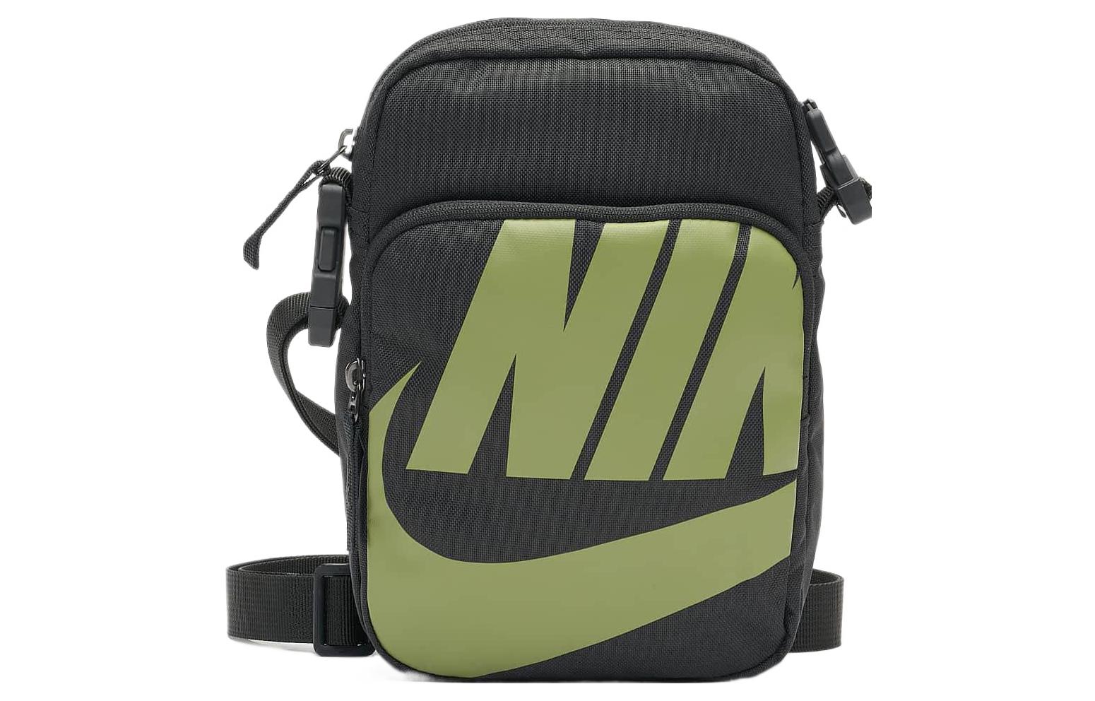 Nike Heritage Polyester Shoulder Bag, Crossbody Bag Small Unisex Green BA6344-070 Small